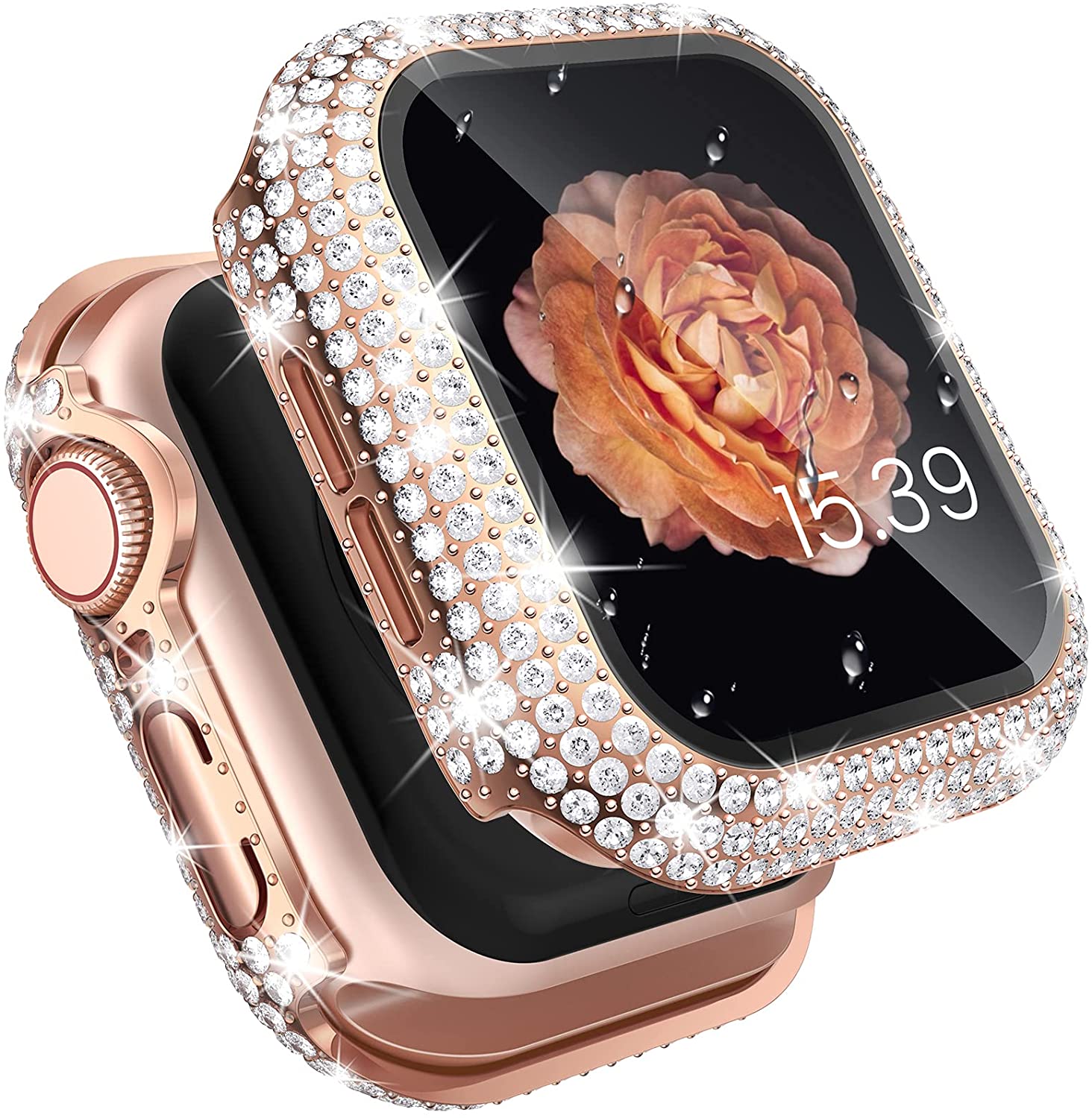 Bling apple 2024 watch case